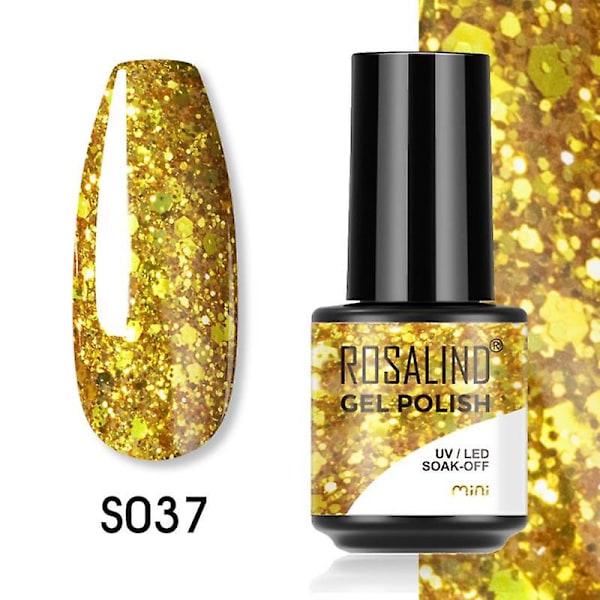 Rosalind Gellack 7ml Matt Bas 80 Färger Lack Avtagbar Gellack UV LED