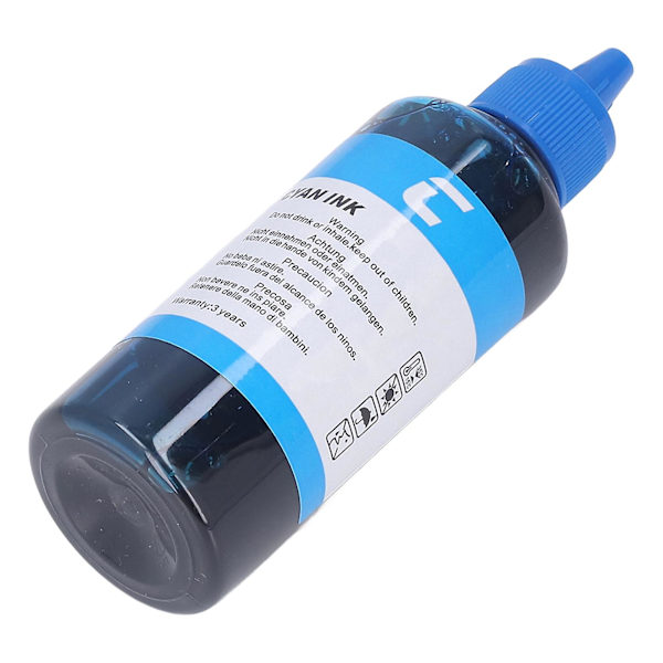 Cyan Printer Ink Refill - Høj renhed 100ML kapacitet til HP-printere