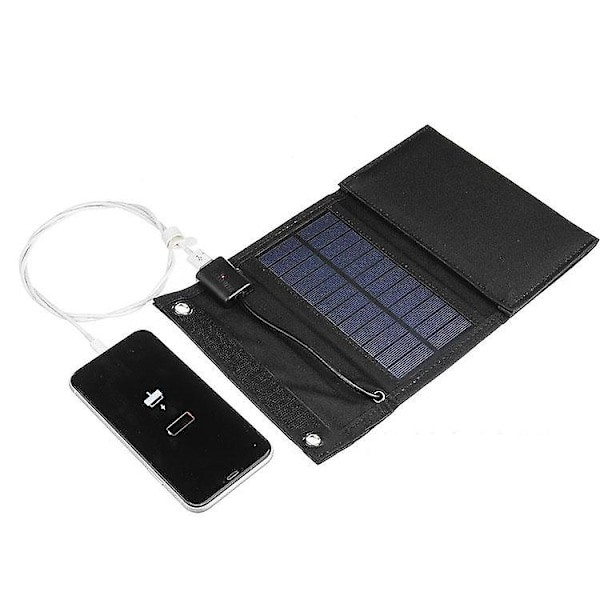 15w Usb Solcellepanel Foldbar Strømbank Camping Reise Telefonlader