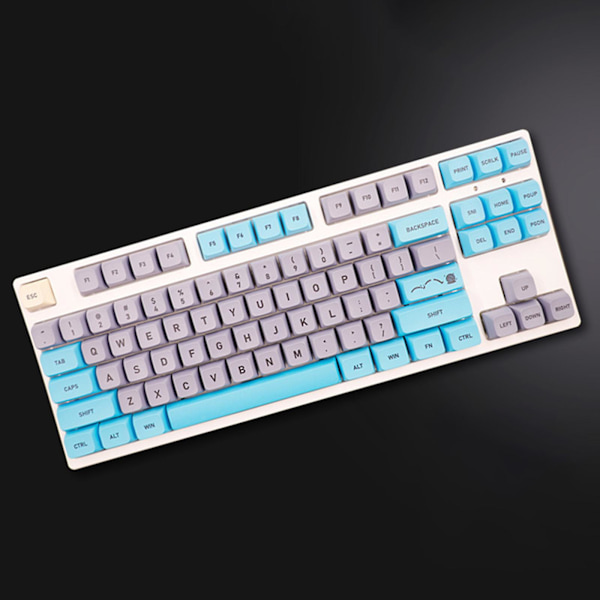 133 nøkler Pbt Keycaps Xda Profil Dye Sub Blå Tegneserie Gaming Mekanisk Keycap