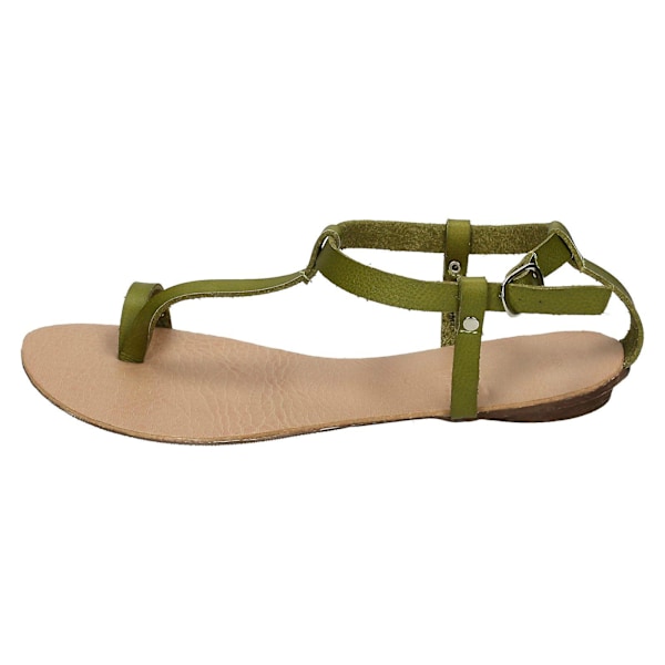 Spot On Flat Toeloop Sandal Ankelrem green uk 6