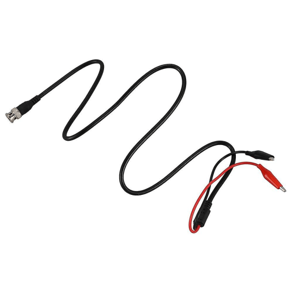 P1011 Bnc Q9 Han- och Dubbelpunkt Oscilloskop Sonda Testprober Kabel 1m