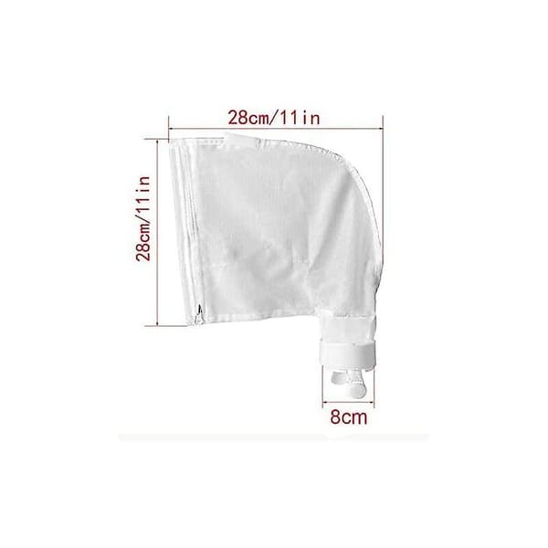 Poolrengöringsväska för Polaris 280, 480 All Purpose Vit Nylon Blixtlåsväskor (2-pack)
