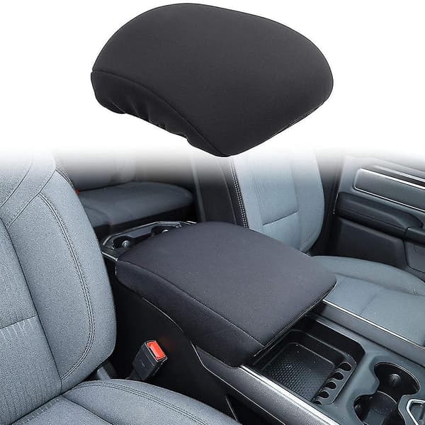 Bilarmrestkonsol Armrest Box Pad Cover Protector For - Ram 1500 2018-2020 Interiørtilbehør, Svart
