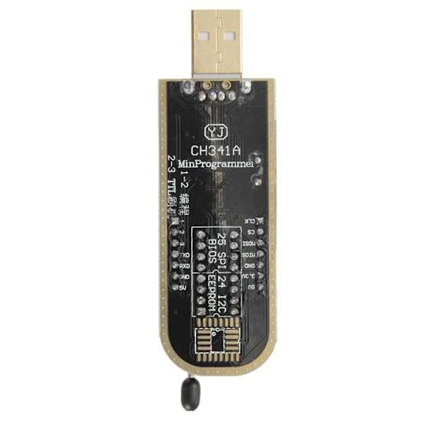 CH341A 24 25 Sarjan EEPROM Flash BIOS USB Ohjelmointimoduuli + SOIC8 SOP8 Testipihdit EEPROM 93CXX:lle