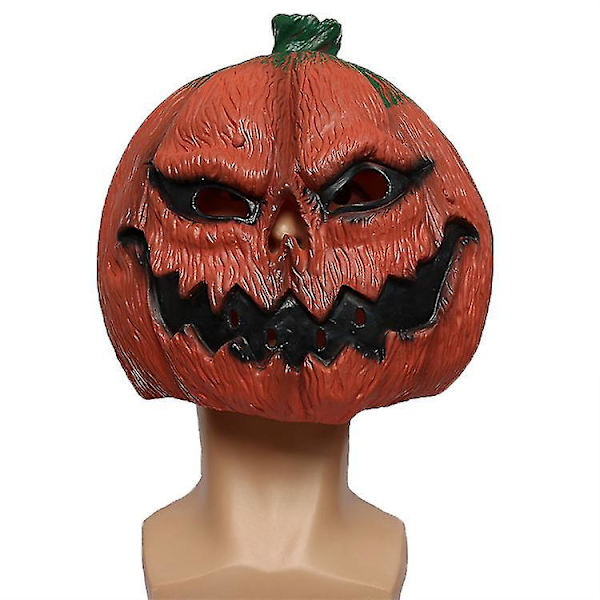 Halloween-masker Karnevalfest Pumpa Mask Rolig Maskerad Show Rekvisita Latex Skräck Pumpa Mask