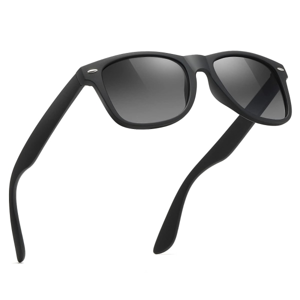 Solglasögon Herr Polariserade Solglasögon För Herr Och Damer,svarta Retro Solglasögon Körning Fiske UV-skydd