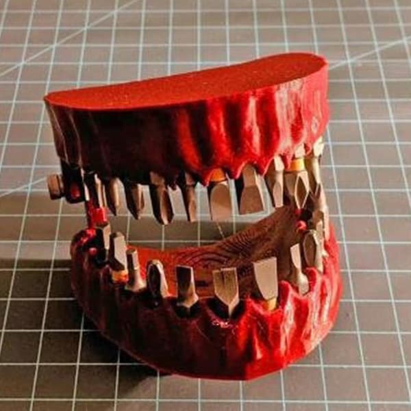 Newway Denture Drill Bit Holder Resin Teeth Model Ornament