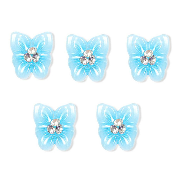 Blomster Negleklistermærker Til Neglekunst Charms Til Sommerfugl Neglekunst Krystal Neglesmykker 1