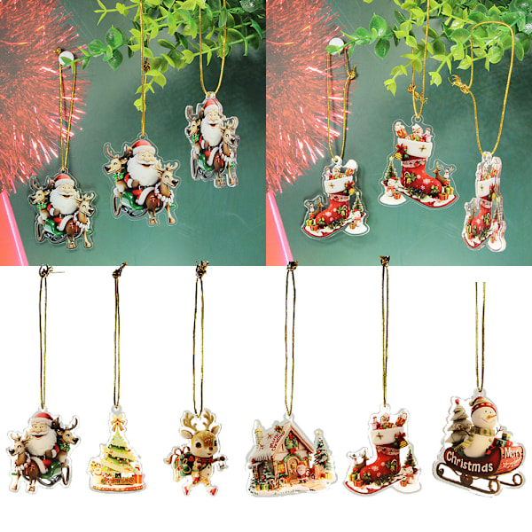 Joulukuusi Ripustusköysi Akryyli Joululahja Alkuperäinen Aito Joulujuhlan Koriste Ripustus l0001/christmas deer lanyard