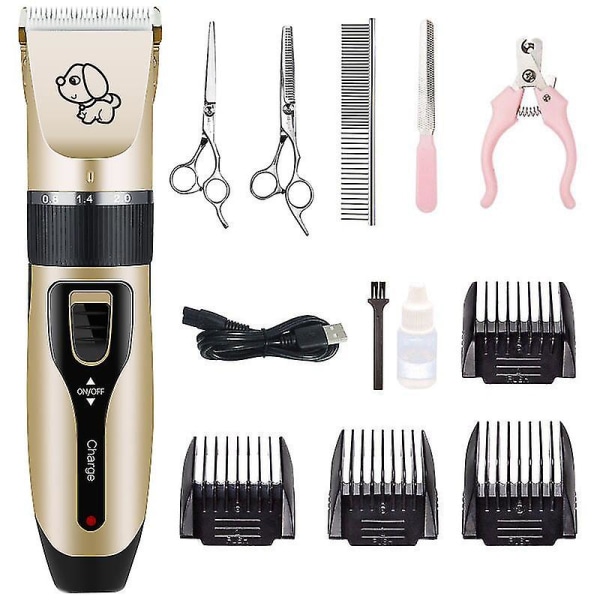 Dog Clippers Pet Grooming Kit For Small Dog Grooming Tools Hair Clippers Low Noise With Metal Comb