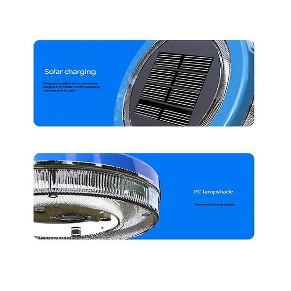 Solcelle Jordlys 8 LED Solcelle Have Lys Disk Lys Vandtæt Landskabslys Til Gård Havegang