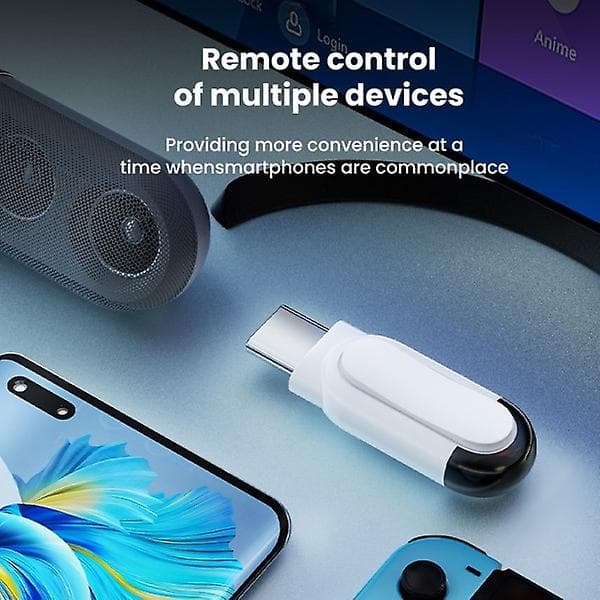 Smarttelefon fjernkontroll Type C Micro USB Universal Smart Infraared App Control Trådløs Mini Adapter