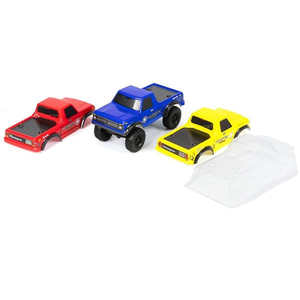 Mjuk plast kaross för Axial Scx24 1/24 RC Crawler bil DIY uppgraderingsdelar, röd