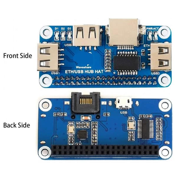 Rj45 USB -laajennushubi Raspberry Pi 4 -mallille B 3b+ Zero W Wh 1.3