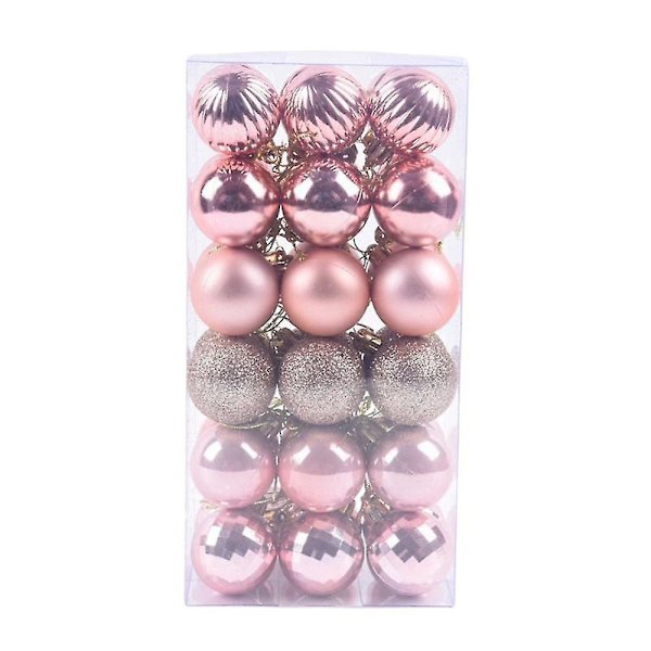 Julgranskulor Shatterproof Julgransprydnad Set Julgranskulor Dekoration Ny Lila