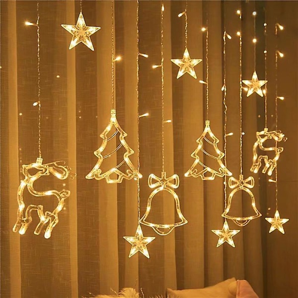 Led Jul Garland String Lights Fairy Gardin Ljus För Hem Nytt År Fest Bröllop Semester Dekor warm light