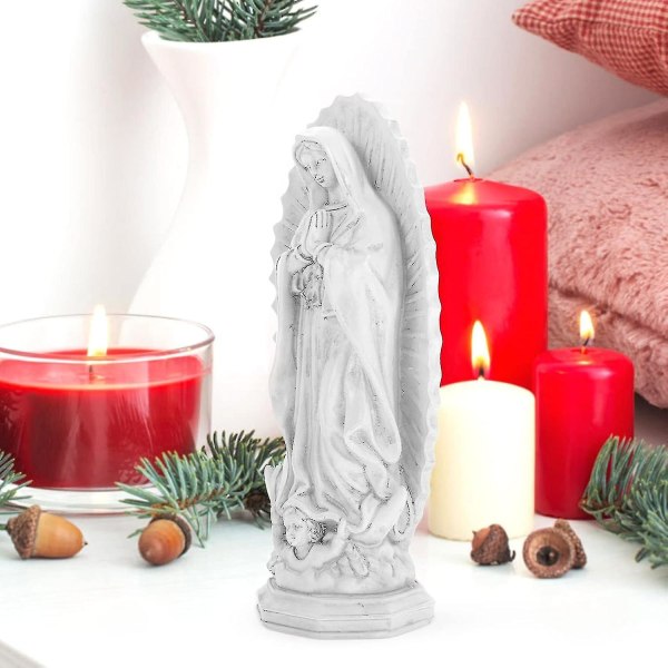 Katolske gaver Harpiks Religiøst bønn Jomfru Maria-statue Den velsignede mor til den ulastelige unnfangelse Katolsk skulptur