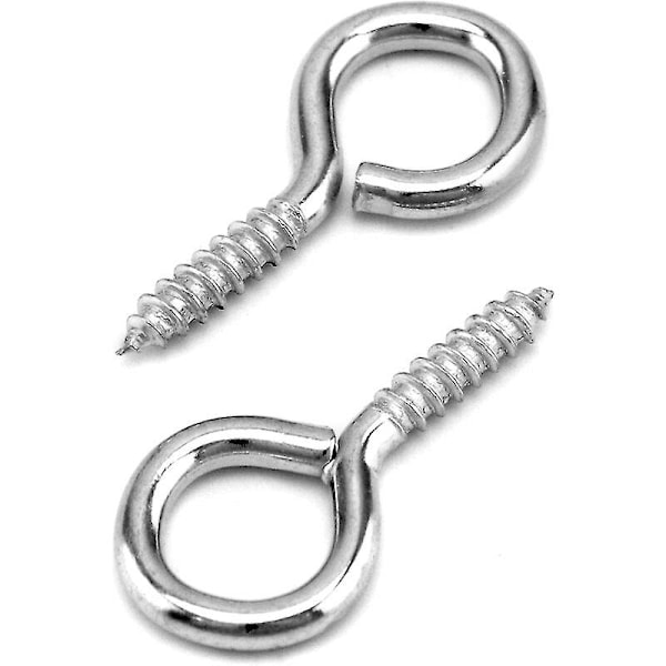 60 kappaleen sarja Piton Visser, 40 x 19 mm, rengaskierteet, sinkitty, rautakauppaan, verhoköysiketjuihin, askartelutavaroihin.