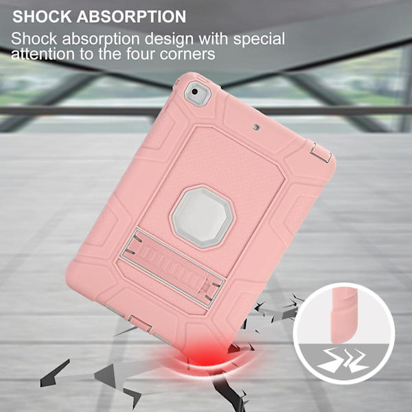 Børnevenlig robust stødsikker stander cover til Apple iPad 2 3 4 5 6 9.7\"/Air 2/Mini