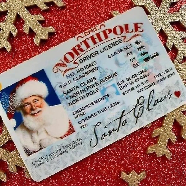 2023 Julkort Jultomten Flygkort Julafton Körkort Barn Julklapp Juldekoration