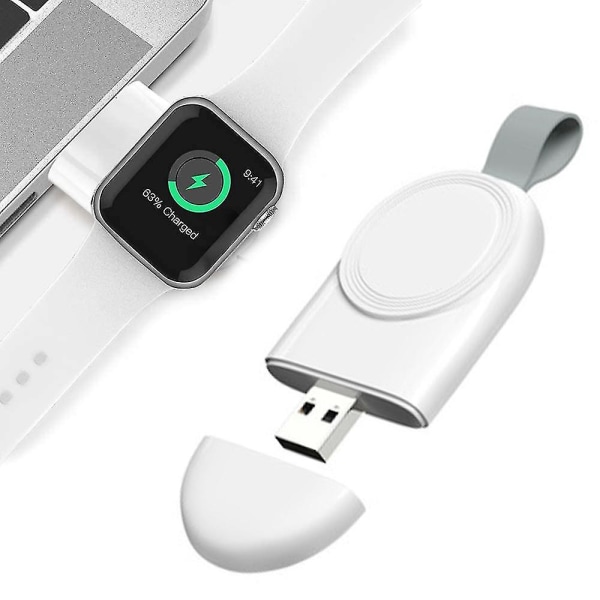 Klokkelader, bærbar reise trådløs trådløs lader kompatibel med Iwatch Magnetic Quick Charge Kompatibel Kompatibel med Apple Watch Series Se