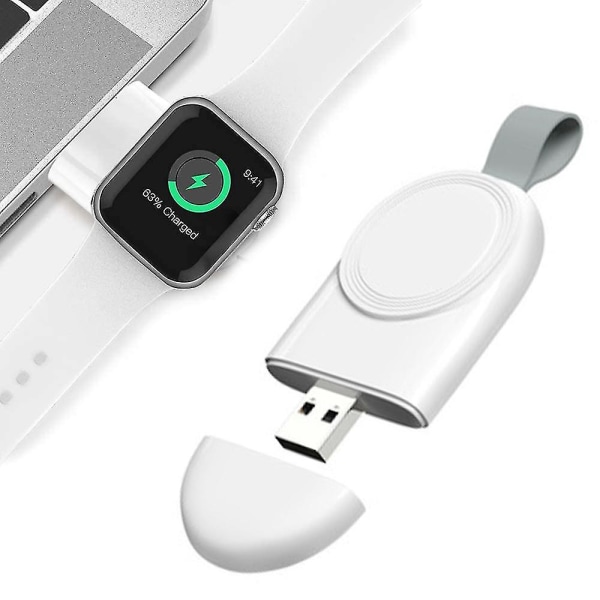 Uroplader, bærbar rejse Trådløs trådløs oplader kompatibel med Iwatch Magnetic Quick Charge Kompatibel Kompatibel med Apple Watch Series Se