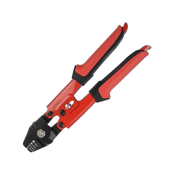 Wire Crimper För pressning av fiskelinor upp till 2,2 mm, kraftigt rostfritt stål Wire Crimping Tool (röd)