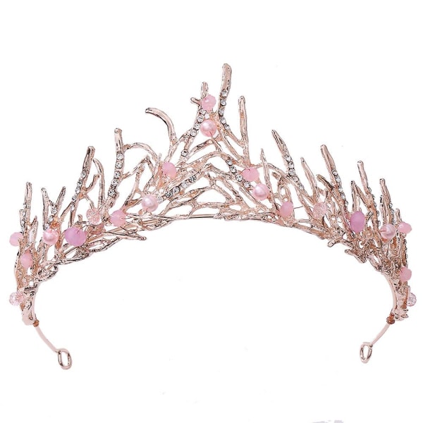Crystal Tiara Crown pannband för bröllop julsmycken