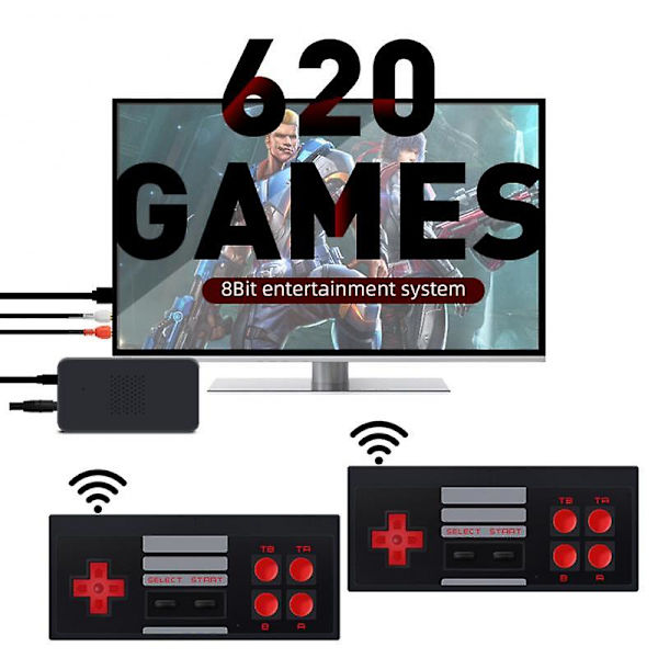 Mini TV Håndholdt Familieunderholdning Videospillkonsoll 8 Bit AV Port Retro Innebygd