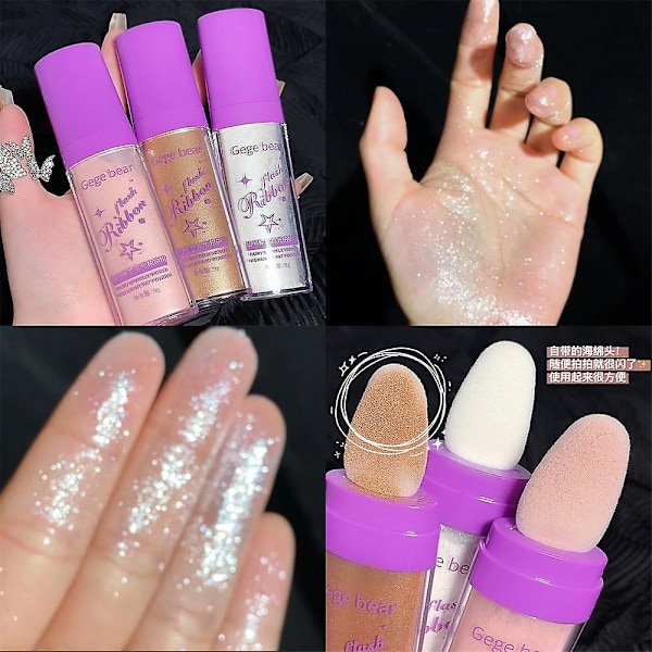 Fairy Powder Highlighter Puder Shimmer Contour Rouge Puder Contour Skuggning Glitter Kvinnor Contour Illuminator Makeup High Light b03457