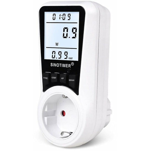 Msbd Dds109l Digital Energimätare Wattmeter Strömövervakningsenhet El Kwh Strömningsmätare Analysator - Eu Plug Spänningstestare Och Detektor
