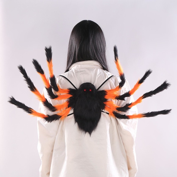 Halloween Spider Rygsæk Kostume Farverigt Spider Kostume med rem og lomme