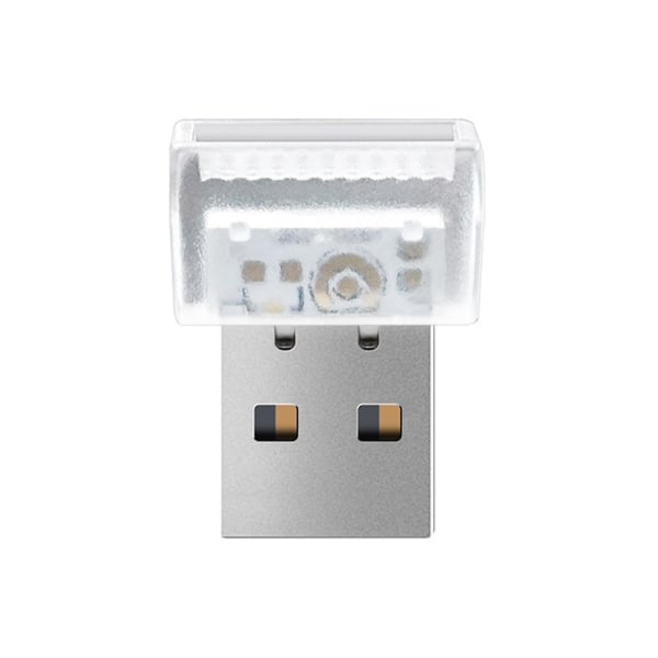 Stämningsljus Sju gradientfärger Plug and Play Energibesparande Flera stilar Inte bländande Inredning Bärbar Minibil USB Atmosfärljus F