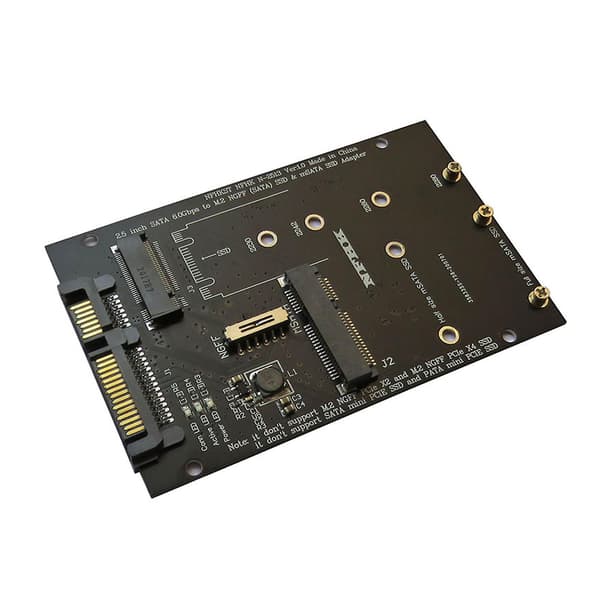 For M.2 Ngff B-key & Msata Ssd Til 2.5inch Sata 3.0 Adapter Konverter