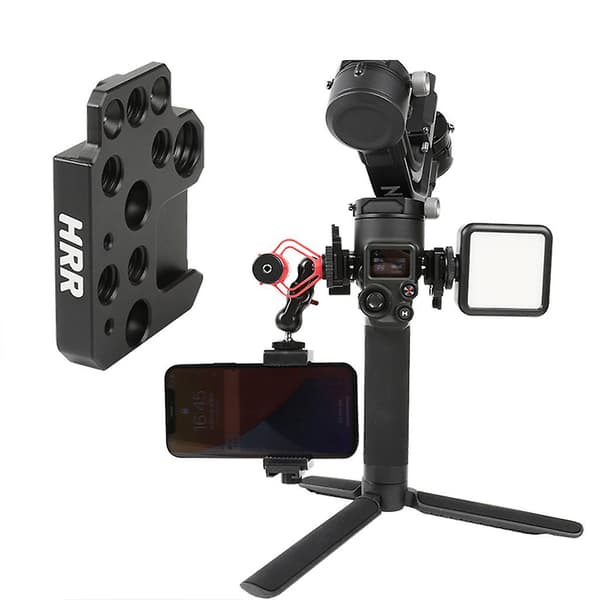 Monitor Mount Holder med Cold Shoe Interface, Gimbal Tilbehør Monteringsplade til Ronin S/sc/rs2/rsc2