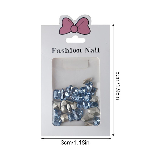 Krystal Negle Rhinestones Klare Negle Sten Perler Blandet Form Spidse Bag Rhinestones Diamant Sten Til Neglekunst Tilbehør D