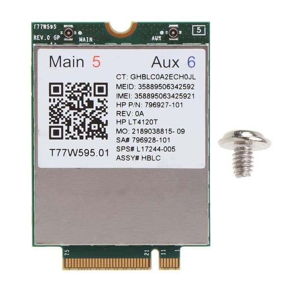 4g Wwan för M.2 150mbps Lte-modem T77w595 för HP Elitebook 850 G3 Notebook PC