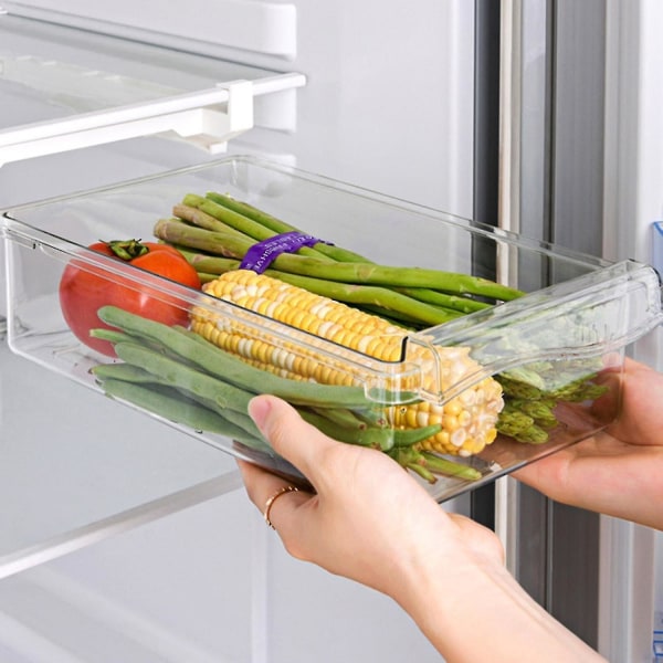Kylskåpslåda Förvaringsskåp Justerbar | Köksskåp Förvaring
