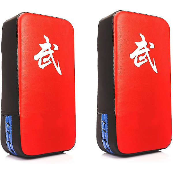 2 x 40x20x10cm PU Læder Punch Shield Til Tkwondo Muay Thai Sanda Boksning Træning Os V.