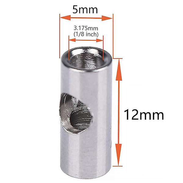 10 kpl moottorin akselin 3,17 mm - 5 mm muutosakselin sovitinholkki Rc-malliautoveneeseen 3650 55