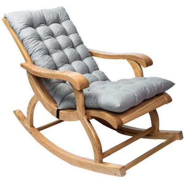 Gyngestol pute, Høy rygg hagestol pute, Utendørs patio stol sete pute - 1205012cm