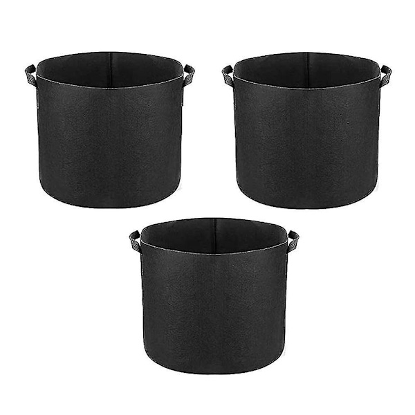 5 Gallon Odlingspåsar, Krukor Med Handtag, Inomhus & Utomhus Odling Behållare För Växter, Grönsaker