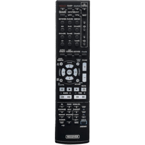 Vinabty kompatibel fjärrkontroll Axd7661 kompatibel med Pioneer AV-receiver Vsx-42 Vsx-819v-k Vsx-921 Vsx-527 Vsx-827 Vsx-422 Vsx-521 Vsx-1019 Vsx-1022 Vsx-824-k