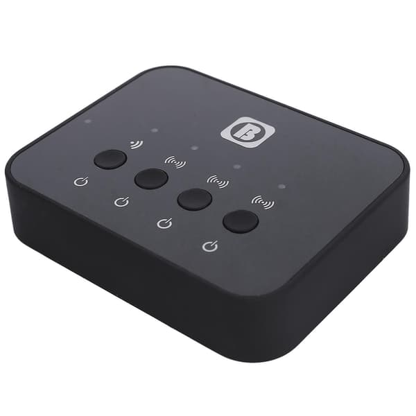 -107 Bluetooth 4.0 Stereo Audio Sender Splitter Adapter Musikkmottaker Delingsenhet Funksjon