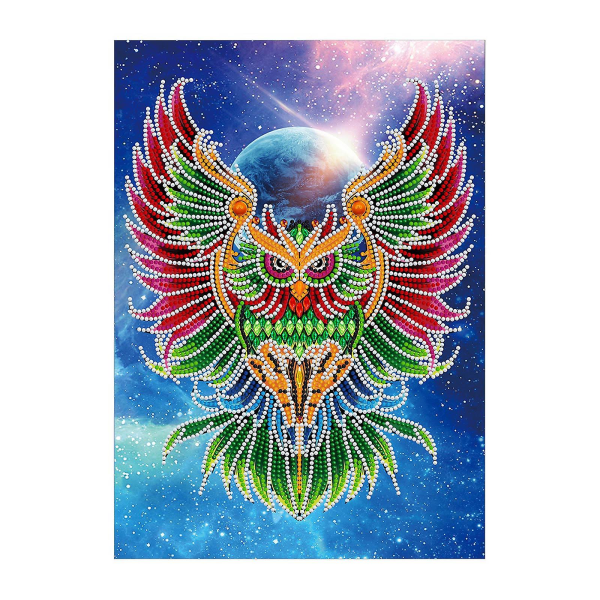 5d New Luminous Diamond Painting Owl Animal Series 30x40cm