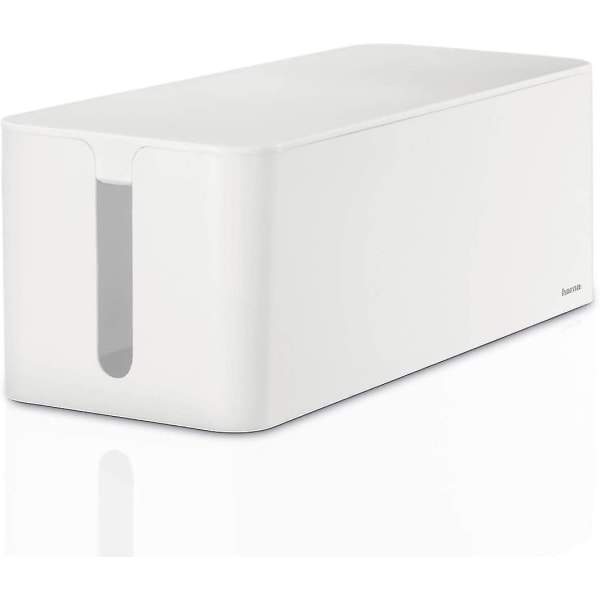 Hama Box For "maksimalt" kabler (kabelboks, 40 X 15,5 X 13,8 Cm, med gummiføtter) Hvit