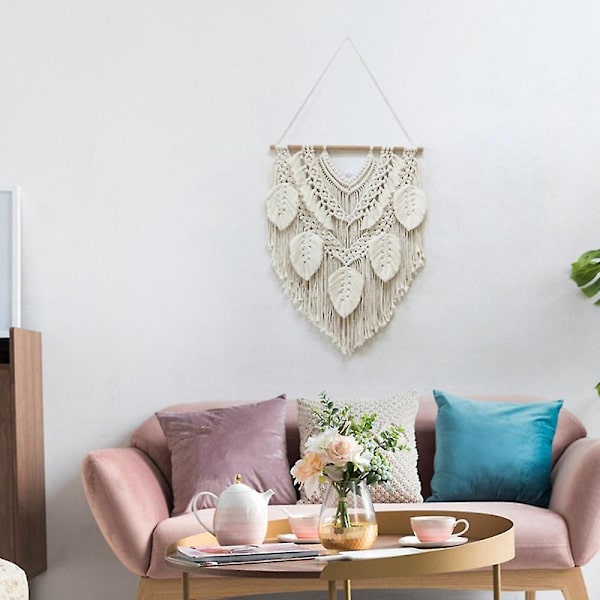 Bohemian Tassel Håndlavet Vægkunst Gobeliner Boho Makrame Vægindretning Chic Gobelin Håndvævet Penda