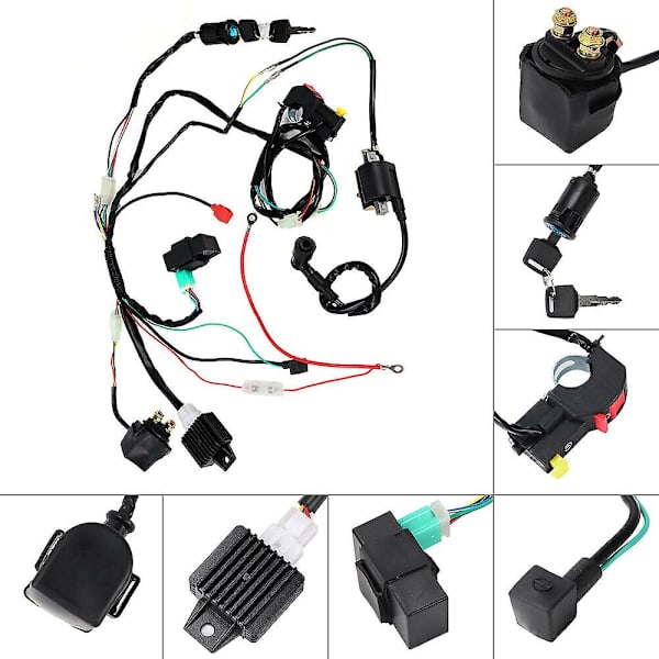 Ledningsnet Spole Solenoid Cdi Assy 50cc 70cc 90cc 110cc Quad Cykel Atv Uk