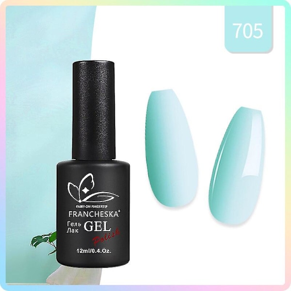 12ml Nagelgel 12 Färger Semipermanent Gellack UV LED Nagelgellack Sommaruppfriskande